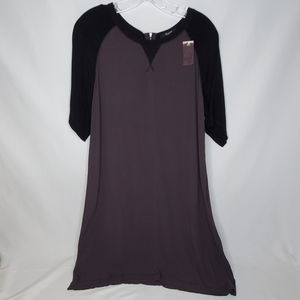 Madewell Grey Black Tshirt Dress M